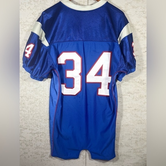 RAWLINGS Blue Warriors Football Shirt Size Medium #34 - Picture 3 of 7